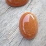 Cabochon jad portocaliu, 25x18 mm REZERVAT