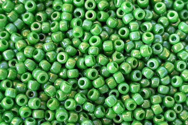 Margele TOHO, 11/0, Opaque-Rainbow Mint Green - 20 grame