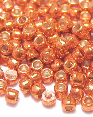 Margele TOHO, 11/0, Permanent Finish - Galvanized Saffron - 10 grame