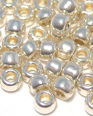 Margele TOHO, 11/0, Permanent Finish - Galvanized Aluminum - 10 grame