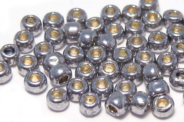 Margele TOHO, 11/0, Permanent Finish - Galvanized Gunmetal Gray- 10 grame