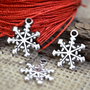 Pandantiv charm Craciun, fulg de nea, 20x16mm  SALAK 313