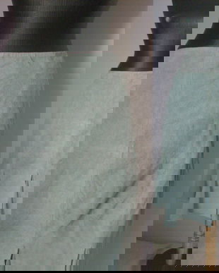 FUSTA PIELE NATURALA SI MATASE BLUE