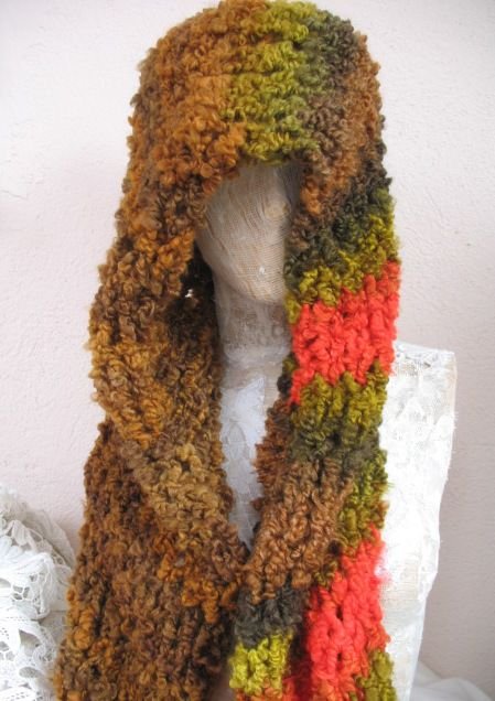 Gluga tricotata cu guler