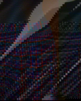 FUSTA AMPLA BAVAREZA PANZA BUMBAC TARTAN