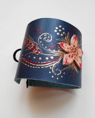 bratara handmade unicat- Red Wheat