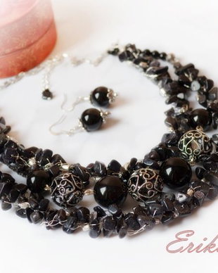 Set wire crochet-black