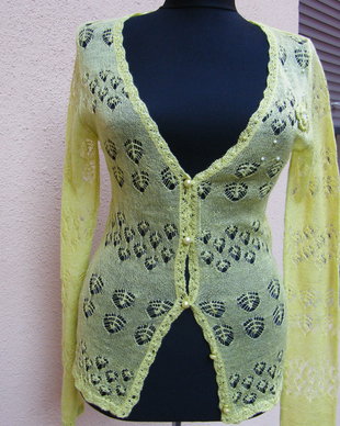 Cardigan dantelat