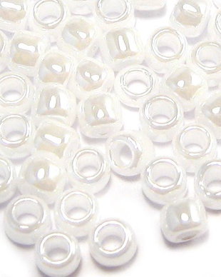 Margele TOHO, 6/0, Opaque-Lustered White- 20 grame