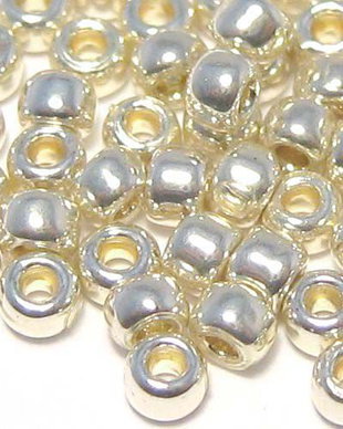 Margele TOHO, 6/0, Permanent Finish- Galvanized Aluminum - 10 grame