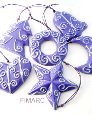 Decoratiuni pentru brad(violet)