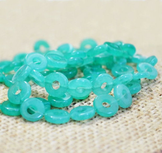 Aventurin verde donut 12mm Cod : GSLAK 238
