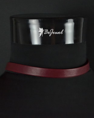 REZERVAT Choker din piele nappa ''Simplicity 1''