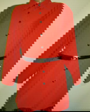 BLUZA ROSIE CU NASTURI FATA-SPATE