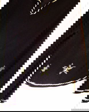 bluza neagra flower power