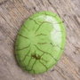 Cabochon turquoise verde 40x30 mm REZERVAT