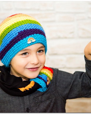 set colorat , crosetat,vesel - curcubeu