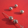 Margica metalica argintie de diametru 8 mm