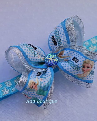 Bentita  Elsa turquoise pentru Craciun