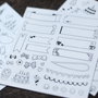 Stickere - scrapbooking  - 3 folii - stickere jurnal, organizare, etc