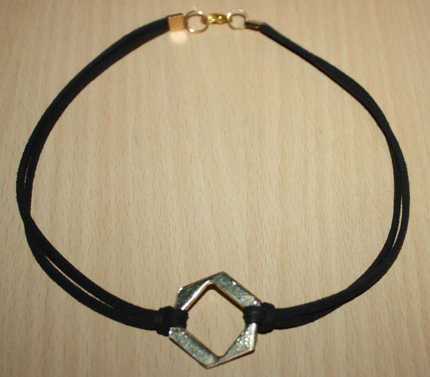 choker - gold &black