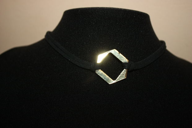 choker - gold &black