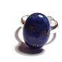 Inel delicat din Argint 925 si Lapis lazuli oval – IN338 – Inel albastru denim, inel romantic, inel pietre semipretioase, inel reglabil