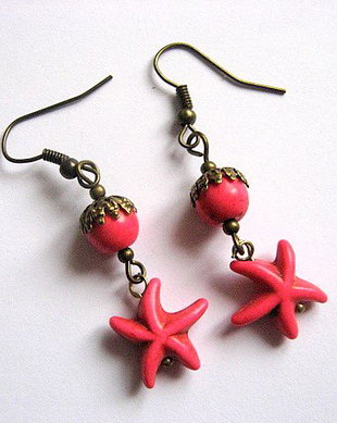 Cercei howlite roz 27856