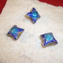 Pernuta  albastra degrade cloisonne aprox 10x14.5x14.5 mm