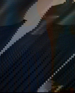 FUSTA STOFA LANA PLISATA