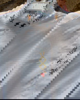 Bluza rustica cu broderie