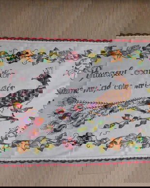 PERETAR ANII 30, VINTAGE AUTENTIC , ZONA BANATUL DE MUNTE