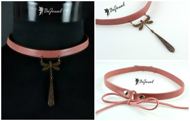 Choker din piele  ''Dreamy''