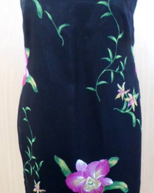 rochie cu orhidee