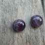 Cabochon ametist 12 mm (2 buc) - model 2