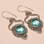 Cercei blue topaz