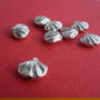 Scoica 3D argintie aprox 4.5x9.5x12 mm