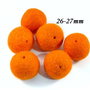 9198 - (6buc) Bile fetru, lana impaslita, 26-27mm, orange