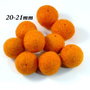9199.1 - (10buc) Bile fetru, lana impaslita, 20-21mm, orange