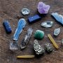 Lot - mix minerale - Topaz, smarald, kyanit, fluorit, lemurian seed quarts skeletal quartz, lapis lazuli, pirita, quartz galben, ametist  - L5