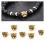 Charm - slider, distantier cap de leopard ,tip pandora 13x12mm GPLAK 187