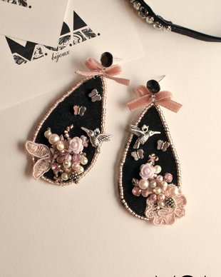 Cercei de catifea "4 Seasons"
