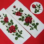 Set 3 flori cu adeziv