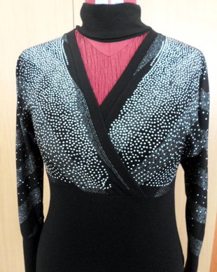 top negru cu chocker