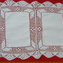 Servet rustic cu dantela