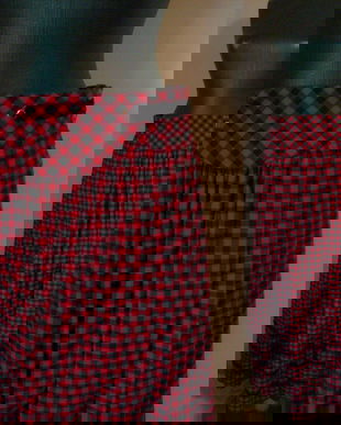 FUSTA BAVAREZA AMPLA PANZA TARTAN