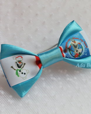 Mini papion copii turquoise Olaf-pentru Craciun