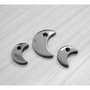 3buc. Pandantive hematit semiluna 22x12mm - 16x8mm  Cod :  HEMT 027