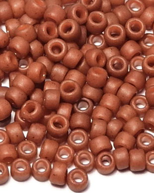 Margele TOHO, 15/0, Semi Glazed - Burnt Orange - 10 grame