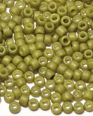 Margele TOHO, 15/0, Semi Glazed - Olive - 10 grame